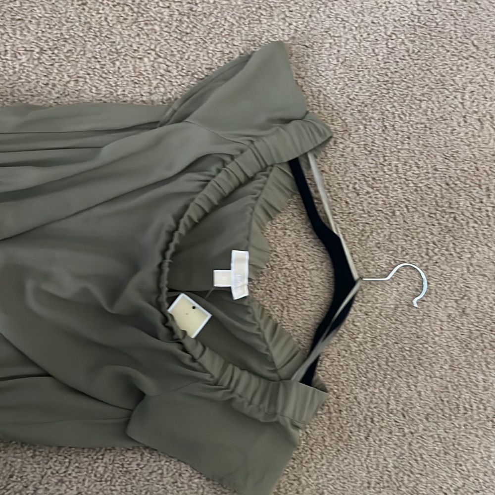 NWT Michael Kors Safari green jumpsuit - Picture 4 of 5